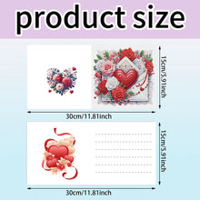 Load image into Gallery viewer, 6Pcs Valentines Day Angel DIY Diamond Painting Card Rhinestone Painting Card Kit