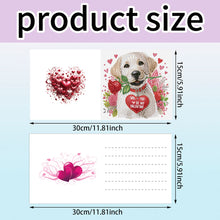 Load image into Gallery viewer, 6Pcs Valentines Day Angel DIY Diamond Painting Card Rhinestone Painting Card Kit