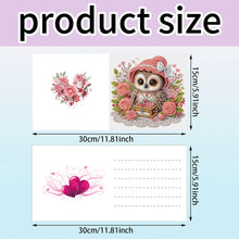 Load image into Gallery viewer, 6Pcs Valentines Day Angel DIY Diamond Painting Card Rhinestone Painting Card Kit