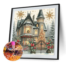 Load image into Gallery viewer, Diamond Painting - Full Round - Winter villa house (30*30CM)
