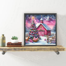 Load image into Gallery viewer, Diamond Painting - Full Round - Winter red house (30*30CM)