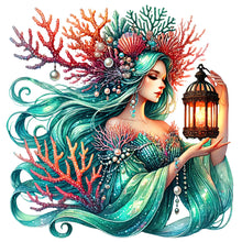 Load image into Gallery viewer, Diamond Painting - Full Round - Coral girl (40*40CM)