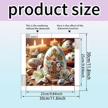 Load image into Gallery viewer, Diamond Painting - Full Round - Easter lily cross egg (30*30CM)