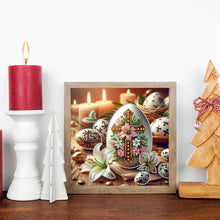 Load image into Gallery viewer, Diamond Painting - Full Round - Easter lily cross egg (30*30CM)