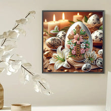 Load image into Gallery viewer, Diamond Painting - Full Round - Easter lily cross egg (30*30CM)