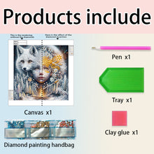 Load image into Gallery viewer, Diamond Painting - Full Round - Children's white fox tree of life (30*30CM)