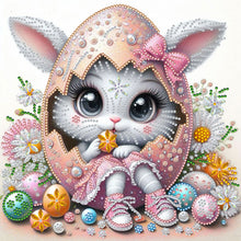 Load image into Gallery viewer, Diamond Painting - Full Round - Easter egg-breaking bunny (30*30CM)