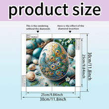 Load image into Gallery viewer, Diamond Painting - Full Round - Easter egg peacock (30*30CM)