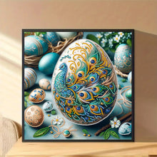 Load image into Gallery viewer, Diamond Painting - Full Round - Easter egg peacock (30*30CM)