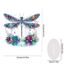 Load image into Gallery viewer, Acrylic Special Shape Dragonfly Desktop Diamond Art Kits for Home Office Decor