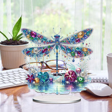 Load image into Gallery viewer, Acrylic Special Shape Dragonfly Desktop Diamond Art Kits for Home Office Decor