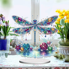 Load image into Gallery viewer, Acrylic Special Shape Dragonfly Desktop Diamond Art Kits for Home Office Decor