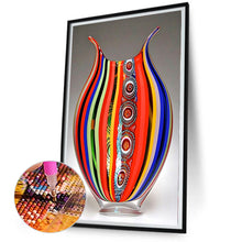 Load image into Gallery viewer, Diamond Painting - Full Round - Color Striped Vase (30*50CM)