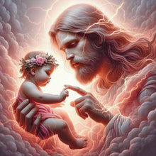 Load image into Gallery viewer, Diamond Painting - Full Round - Jesus And Baby (40*40CM)