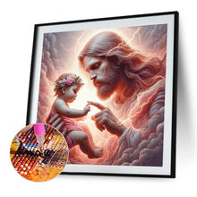 Load image into Gallery viewer, Diamond Painting - Full Round - Jesus And Baby (40*40CM)
