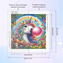 Load image into Gallery viewer, Diamond Painting - Partial Special Shaped - Unicorn (30*30CM)