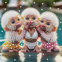 Load image into Gallery viewer, Diamond Painting - Partial Special Shaped - Funny Monkey (30*30CM)