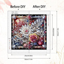 Load image into Gallery viewer, Diamond Painting - Partial Special Shaped - Flower (30*30CM)