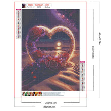Load image into Gallery viewer, Diamond Painting - Full Round - Seaside Love Romantic Scenery (30*40CM)