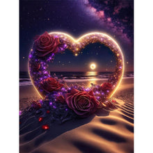 Load image into Gallery viewer, Diamond Painting - Full Round - Seaside Love Romantic Scenery (30*40CM)