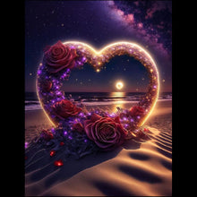 Load image into Gallery viewer, Diamond Painting - Full Round - Seaside Love Romantic Scenery (30*40CM)