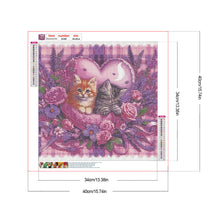 Load image into Gallery viewer, Diamond Painting - Full Round - Love Cat (40*40CM)