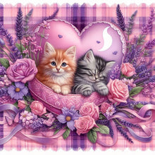Load image into Gallery viewer, Diamond Painting - Full Round - Love Cat (40*40CM)
