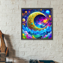Load image into Gallery viewer, Diamond Painting - Full Round - Moon on mountain (40*40CM)