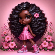 Load image into Gallery viewer, Diamond Painting - Full Round - Black girl (30*30CM)