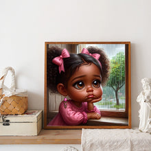 Load image into Gallery viewer, Diamond Painting - Full Round - Black girl (30*30CM)