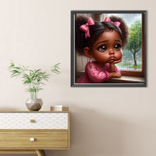 Load image into Gallery viewer, Diamond Painting - Full Round - Black girl (30*30CM)