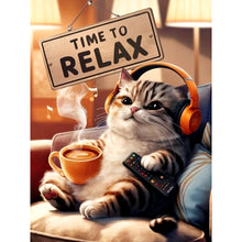 Load image into Gallery viewer, Diamond Painting - Full Round - Easy cat (30*40CM)