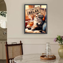 Load image into Gallery viewer, Diamond Painting - Full Round - Easy cat (30*40CM)