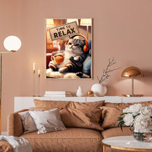 Load image into Gallery viewer, Diamond Painting - Full Round - Easy cat (30*40CM)