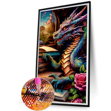 Load image into Gallery viewer, Diamond Painting - Full Round - Flower Dragon (30*50CM)