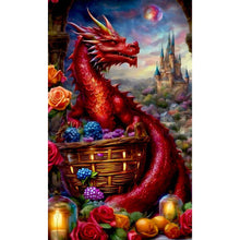 Load image into Gallery viewer, Diamond Painting - Full Round - Flower Dragon (30*50CM)