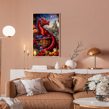 Load image into Gallery viewer, Diamond Painting - Full Round - Flower Dragon (30*50CM)