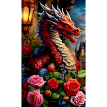 Load image into Gallery viewer, Diamond Painting - Full Round - Flower Dragon (30*50CM)