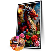 Load image into Gallery viewer, Diamond Painting - Full Round - Flower Dragon (30*50CM)