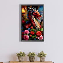 Load image into Gallery viewer, Diamond Painting - Full Round - Flower Dragon (30*50CM)