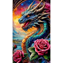 Load image into Gallery viewer, Diamond Painting - Full Round - Flower Dragon (30*50CM)