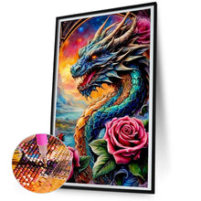 Load image into Gallery viewer, Diamond Painting - Full Round - Flower Dragon (30*50CM)
