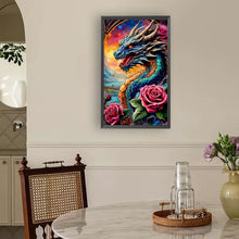 Load image into Gallery viewer, Diamond Painting - Full Round - Flower Dragon (30*50CM)
