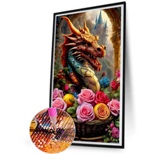 Load image into Gallery viewer, Diamond Painting - Full Round - Flower Dragon (30*50CM)