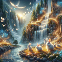 Load image into Gallery viewer, Diamond Painting - Full Round - Rabbit And Landscape (40*40CM)