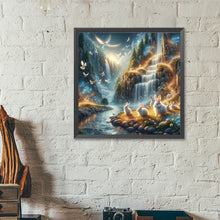Load image into Gallery viewer, Diamond Painting - Full Round - Rabbit And Landscape (40*40CM)