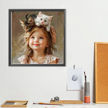 Load image into Gallery viewer, Diamond Painting - Full Round - Cute Big-Eyed Girl (40*40CM)