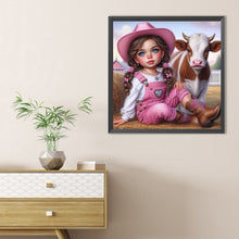 Load image into Gallery viewer, Diamond Painting - Full Round - Cute Big-Eyed Girl (40*40CM)