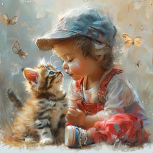 Load image into Gallery viewer, Diamond Painting - Full Round - Cute Big-Eyed Girl (40*40CM)