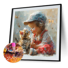 Load image into Gallery viewer, Diamond Painting - Full Round - Cute Big-Eyed Girl (40*40CM)